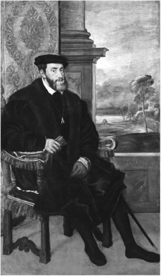 Тициан. Портрет Карла V в кресле (король Испании в 1516—1555). 1548. Старая пинакотека. Мюнхен.