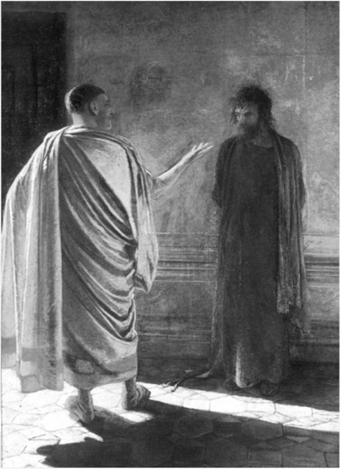 Н. Н. Ге. «Что есть истина?» Христос и Пилат. 1890.