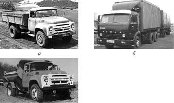 Некоторые автомобили, используемые в СССР для перевозки грузов.