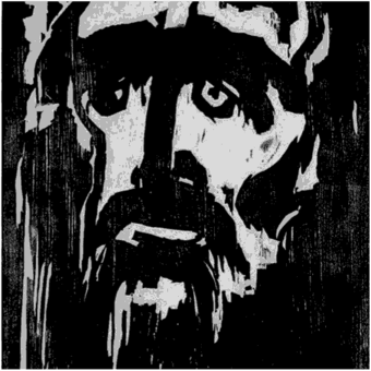 Пророк. Художник Э. Нольде. Гравюра на дереве. 1912.