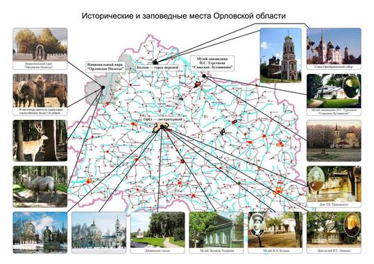 Рекреационно-туристические ресурсы Орловской области.